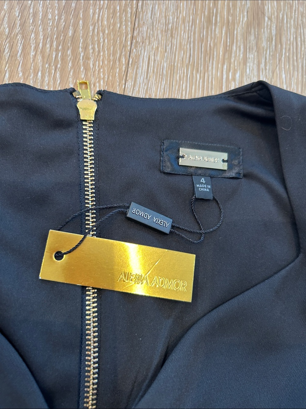 Nwt Alexia Admor Black Dress Size 4 — image 4 of 7